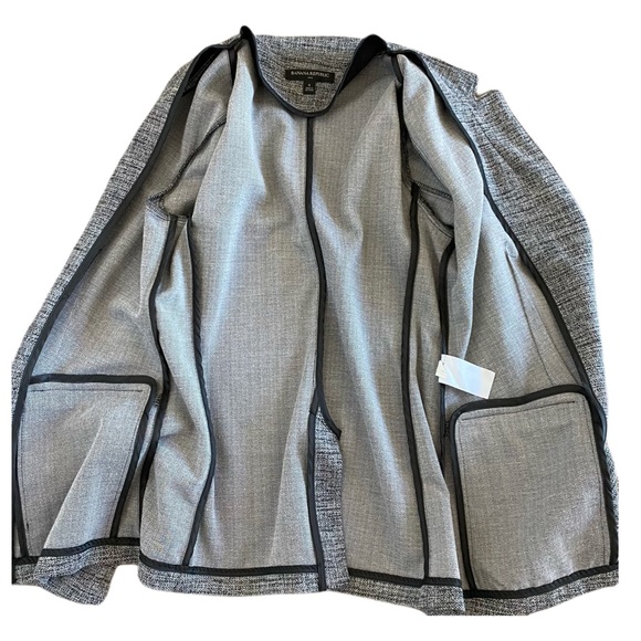Banana Republic Single Button Blazer Charcoal Gray Size Small - Picture 7 of 9